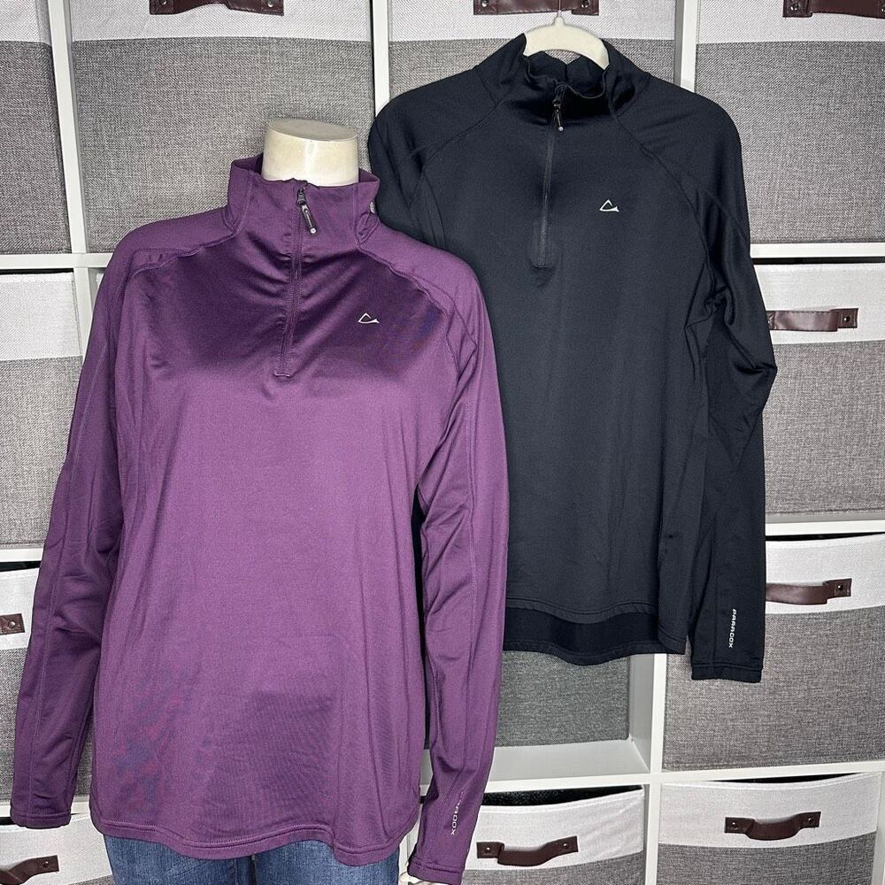 Paradox Womens Long Sleeve 1/4 Zip Pullover Bundle Size Large